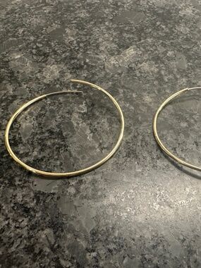 Baby Gold Endless Gold Hoop Earrings